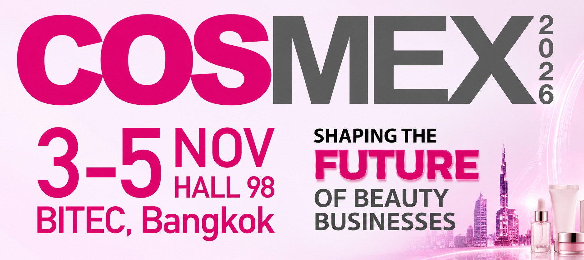 COSMEX and in-cosmetics Asia 2026
