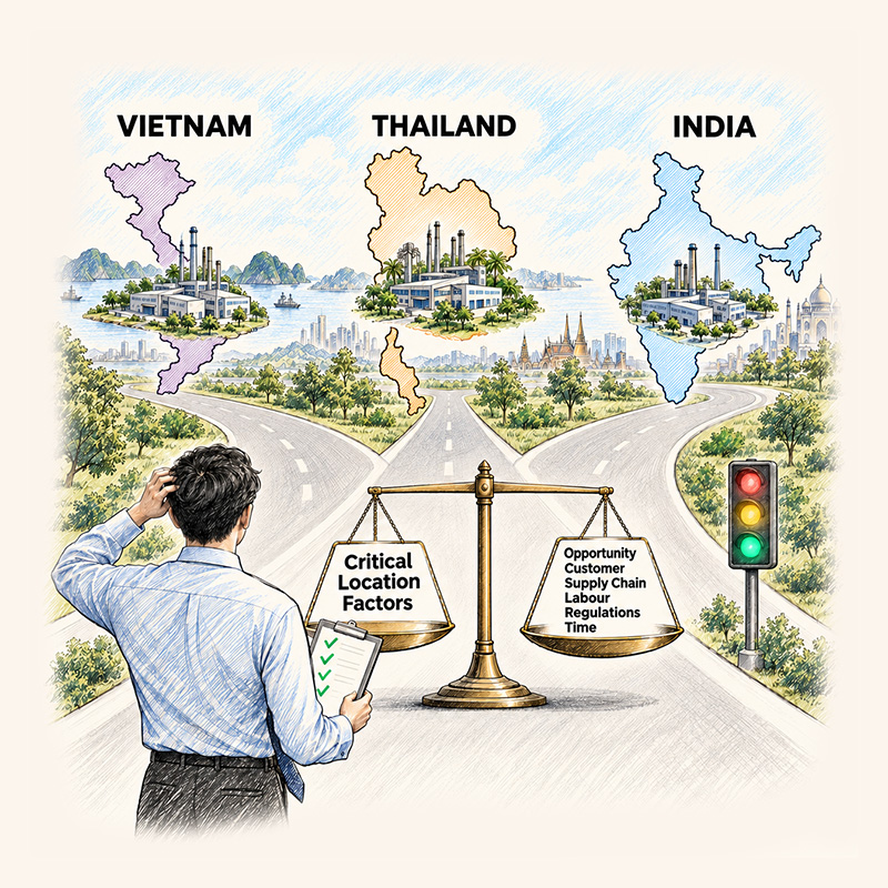 Location analysis for a facility in Asia